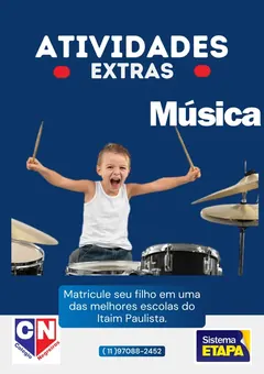 Atividade de Música no Colégio Negreiros