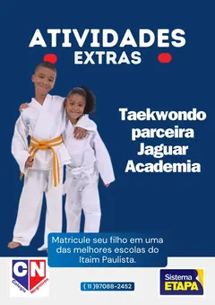 Atividade de Taekwondo no Colégio Negreiros