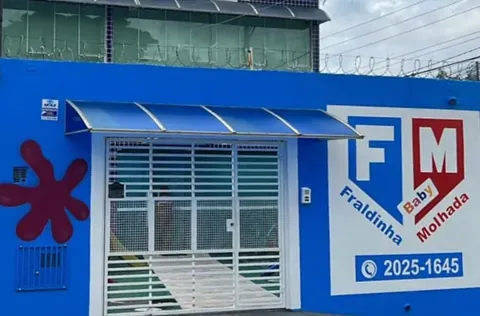 Fachada da unidade de Berçário Fraldinha Molhada Baby